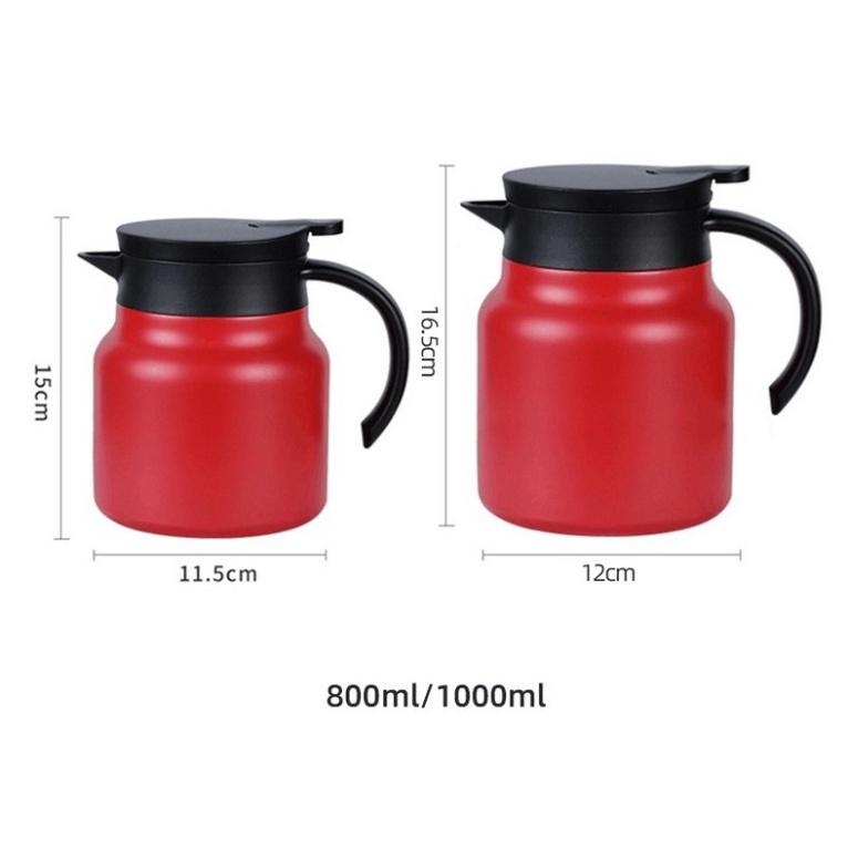 Ấm giữ nhiệt pha trà inox316 có lọc trà 800ml 1000ml