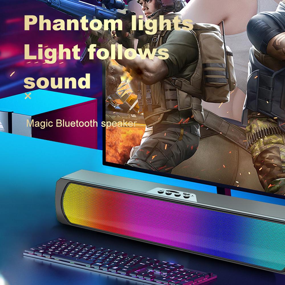 Loa siêu trầm không dây di động với loa tương thích bluetooth bluetooth cho máy tính xách tay máy tính để máy tính để bàn tại nhà hỗ trợ máy tính xách tay TF USB