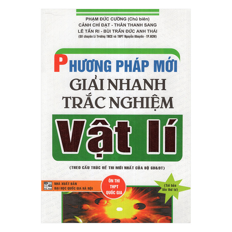 Hình ảnh Phương Pháp Mới Giải Nhanh Trắc Nghiệm Vật Lí Theo Cấu Trúc Đề Thi Mới Nhất ( Ôn Thi THPT Quốc Gia)