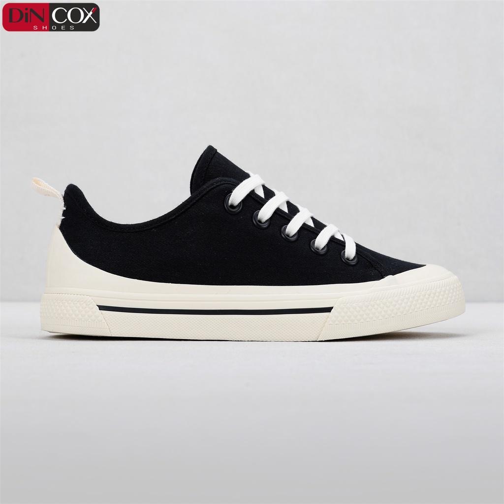 Giày Sneaker Vải Nữ DINCOX C20 Nữ Tính Sang Trọng Black