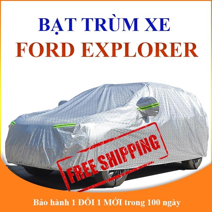 Bạt che phủ xe ô tô 7 chỗ FORD EXPLORER chống nắng mưa, bạt trùm xe ô tô 3 lớp chống nóng không thấm nước - 1 đổi 1