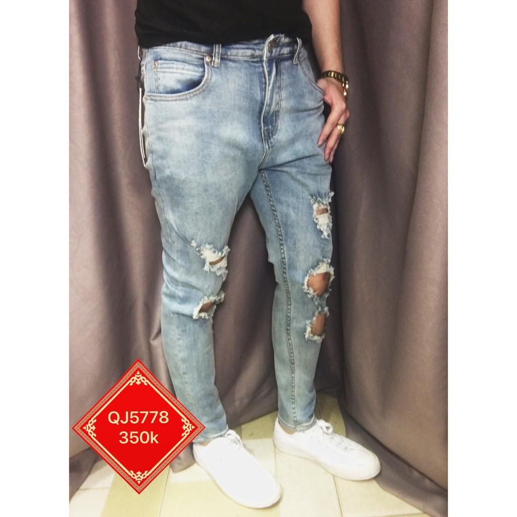 Quần jean jogger rách QJ5778