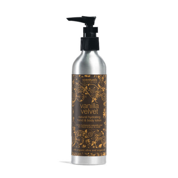 Sữa Dưỡng Thể Vanilla Velvet Natural Hydrating Hand &amp; Body Lotion Scentuals (250ml)