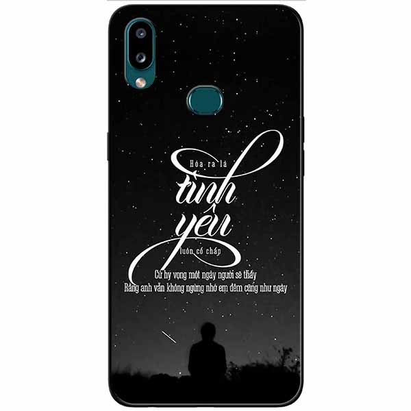 Ốp lưng in cho Samsung A10s Mẫu Hoá Tình Yêu