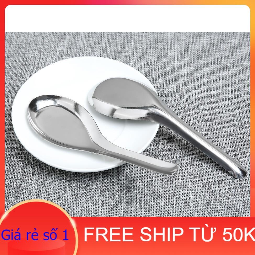 Set 5 thìa inox cao cấp cán dài bông sen bền đẹp