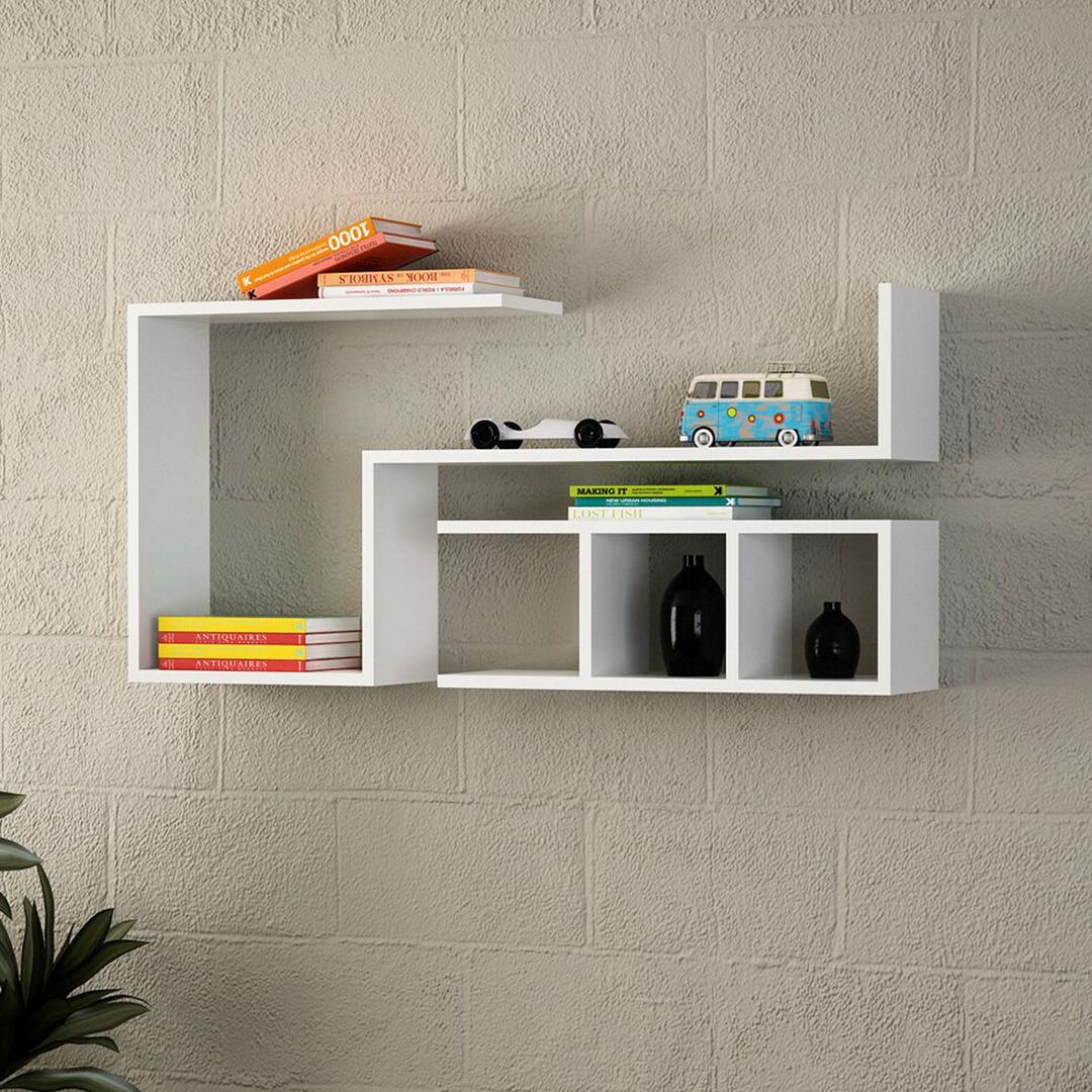 Kệ gỗ trang trí phòng khách gia đình SMLIFE Wulendo