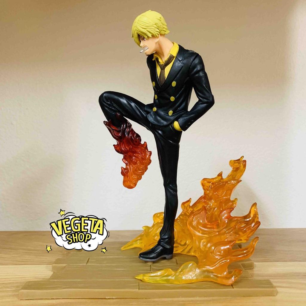 Mô hình One Piece - Zoro vs Sanji - Roronoa Zoro - Sanji Vinsmoke - Hiệu ứng trong suốt cực đẹp - Cao 13~16cm - Full box