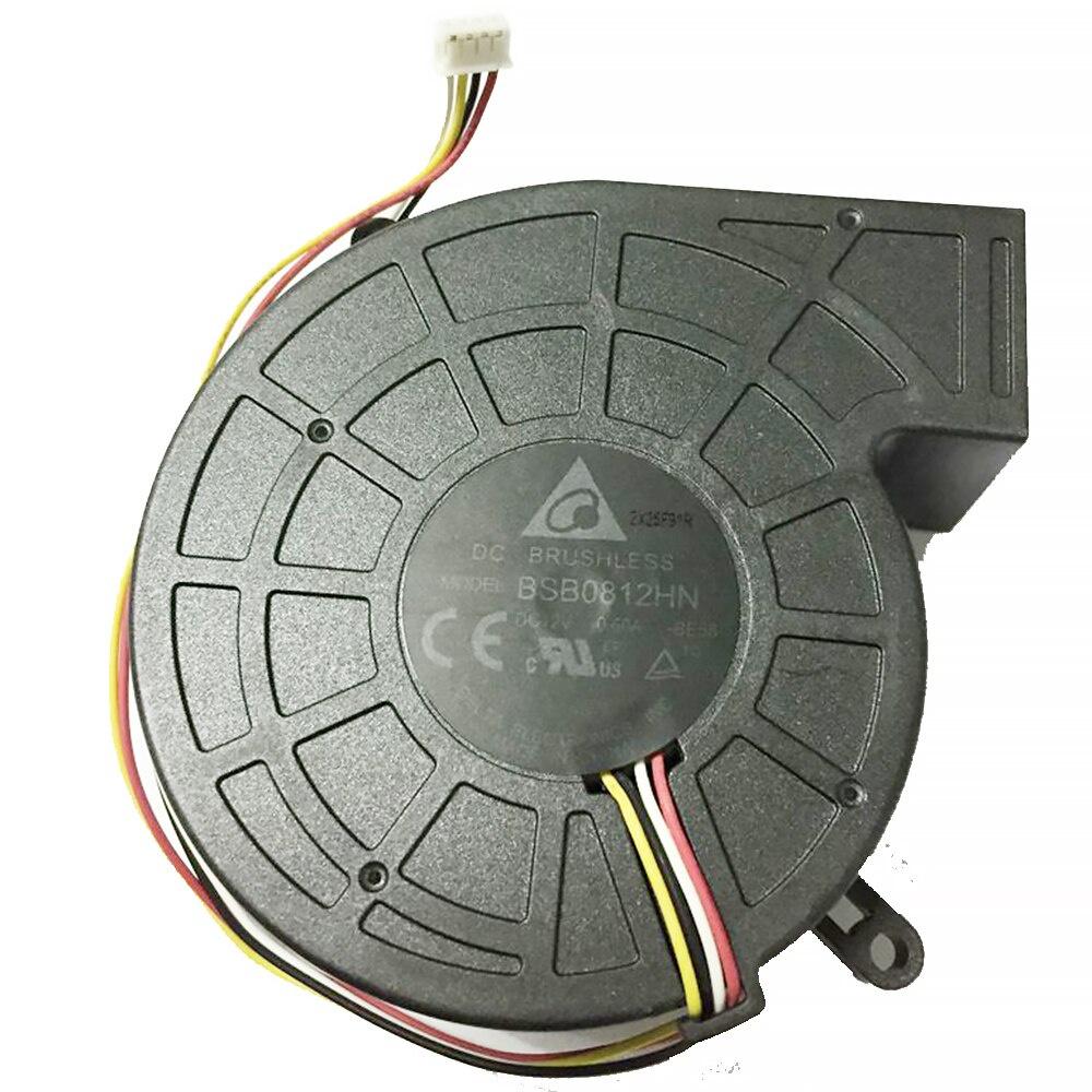 Original DELTA BSB0812HN 12V 0.60A 4-wire 4pin Original New Projector Centrifugal Turbo Blower Cooling Fan