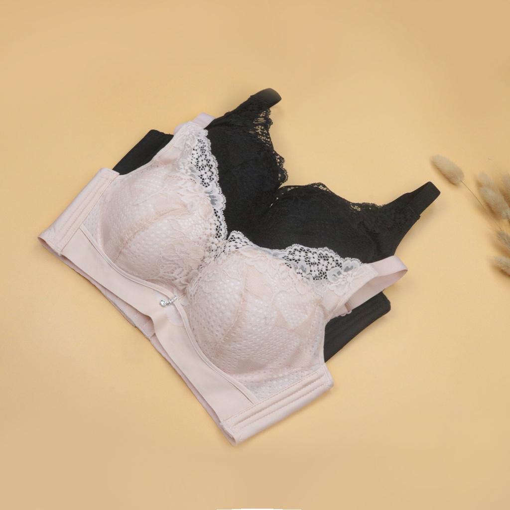 Áo Lót Nâng Ngực Nữ Không Gọng Bra Đệm Mút Mềm Dày LUPERI LUAL860 Bản 3 Móc Chắc Chắn Phối Ren Cho Người Ngực Vừa Và Nhỏ