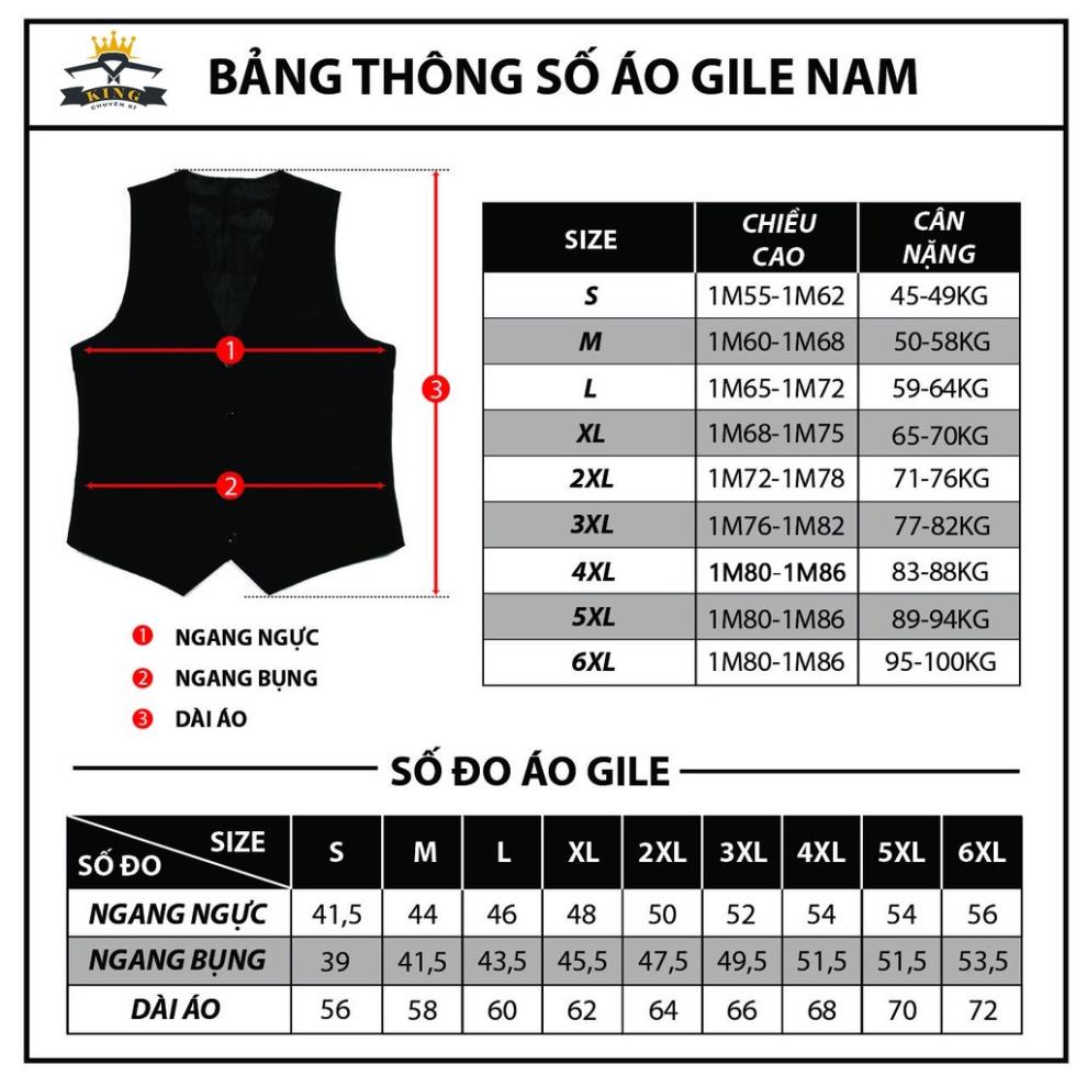 Áo gile nam KING ghile nam đen cao cấp form rộng vải mịn cao cấp giá rẻ Z1-10