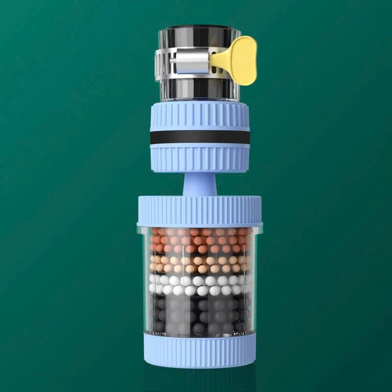 Vòi Lọc Nước Xoay 360° Gắn Lavabo &amp; Nhà Bếp – 6 Lớp Lọc Than Hoạt Tính, Loại Bỏ Clo, Cặn Bẩn, Điều Chỉnh pH- HÀNG CHÍNH HÃNG MINIIN