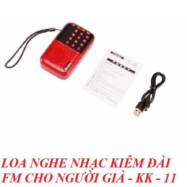 COMBO ĐÀI RADIO FM NGHE NHẠC QUA USB VÀ THẺ NHỚ KK - 11 TẶNG KÈM THẺ NHỚ NETAC 32GB