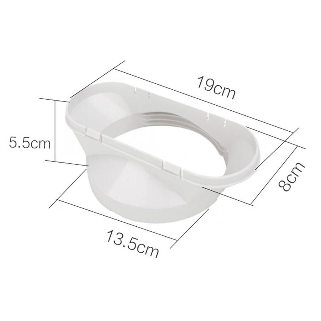 5.1'' Exhaust Vent Interface Connector for A/C Hose Adapter