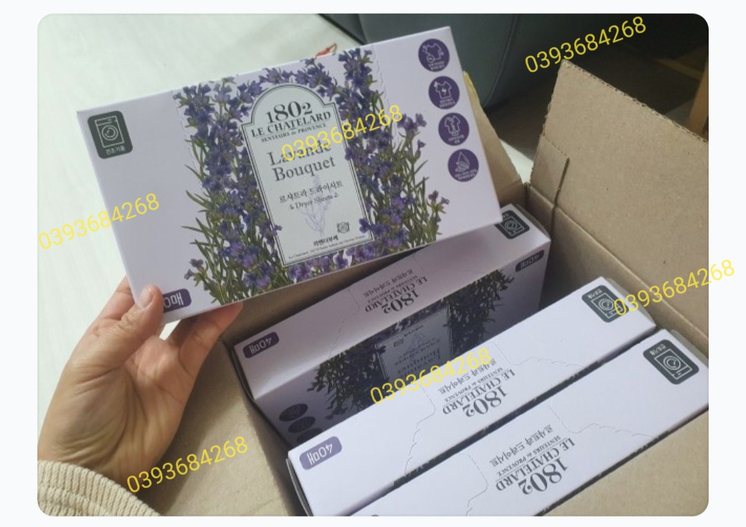 Giấy thơm IRIS&SAGE dùng cho các loại máy sấy quần áo