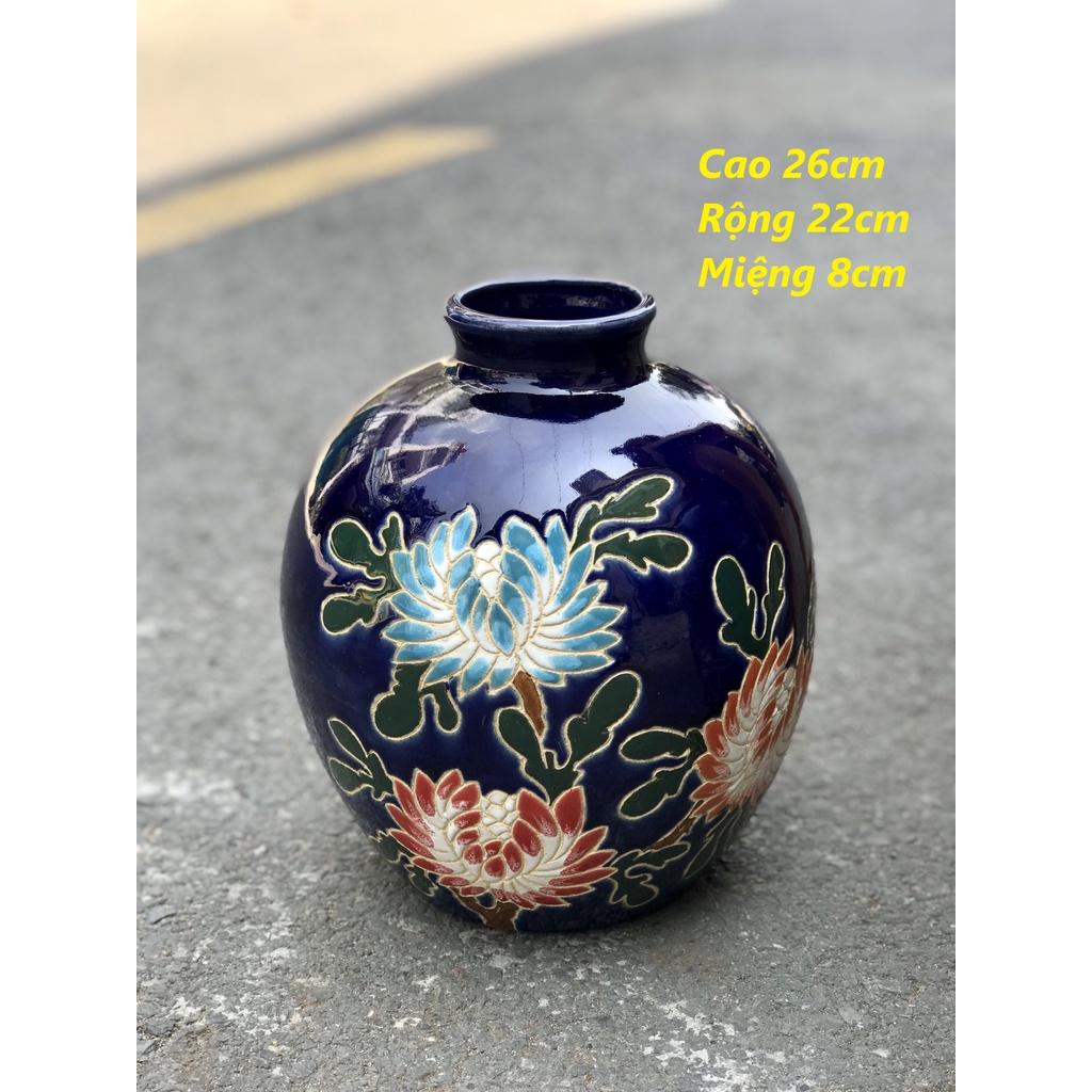 Bình Hoa Cúc Dương HN Gốm Sứ Thủ Công Nam Bộ Trang trí decor cắm hoa trưng hoa
