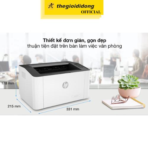 Máy in laser trắng đen đơn năng HP 107a (4ZB77A) - Hàng Chính Hãng