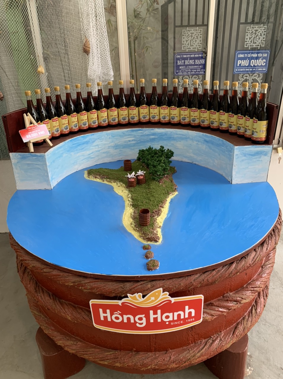 Hộp 2 chai nước mắm truyền thống Phú Quốc Hồng Hạnh Cốt Nhỉ 40 độ đạm - Chấm sống tuyệt ngon