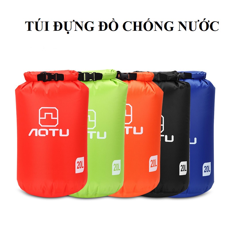 Túi chống nước, túi đựng đồ chuyên dụng cho các hoạt động thể thao dưới nước, đi biển, Balo chống nước 10L - 20L [có ảnh và video