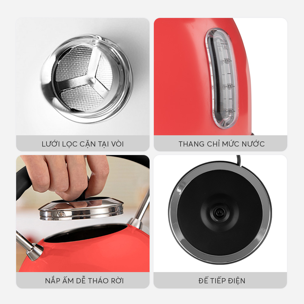 Ấm đun siêu tốc Elmich KEE-1776 - Hàng Chính Hãng