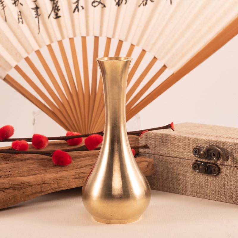 BÌNH HOA BẰNG ĐỒNG TÍ HON CAO 11cm