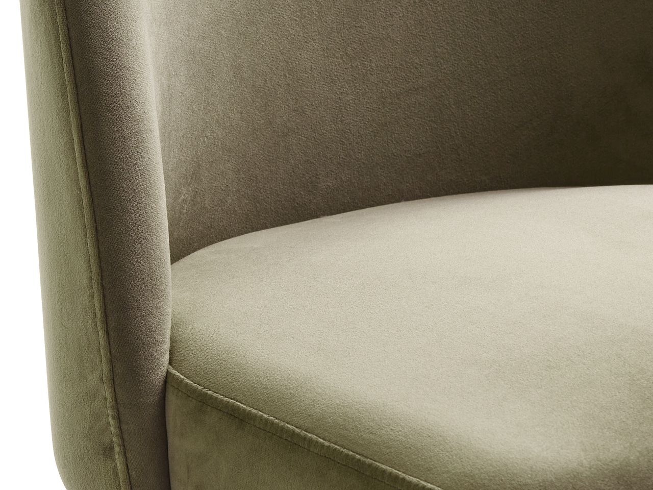 Ghế bàn ăn | JYSK Vasby | kim loại/vải polyester | xanh lá/đen | R50xS59xC87cm