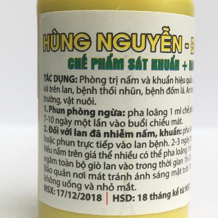 Dung Dịch Sát Khuẩn Nano Bạc Hùng Nguyễn - Lọ 20ml
