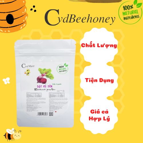 Bột Củ Dền Sấy Lạnh Cvdmart 100g - Cvdmart Beetroot Powder