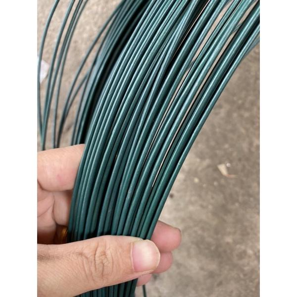 5 Mét dây thép bọc nhựa không rỉ màu xanh loại 2,5 li