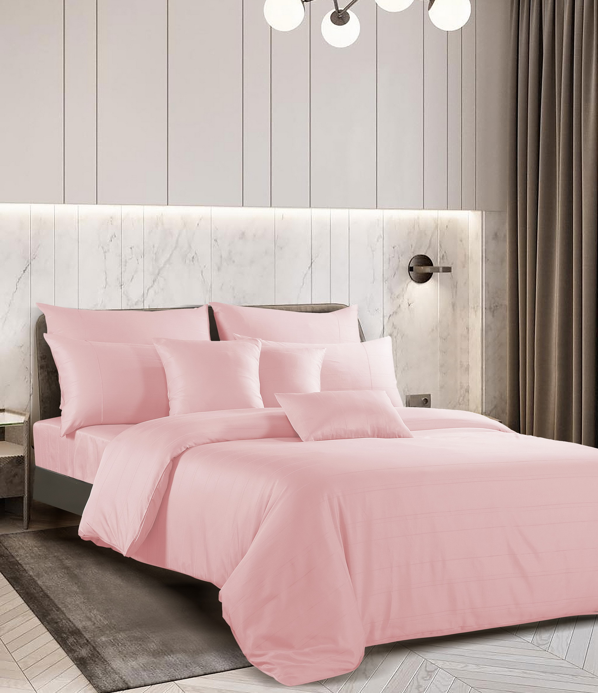 Bộ ga kèm Vỏ chăn Akemi Tencel Touch Clarity, gồm 6 món  v2