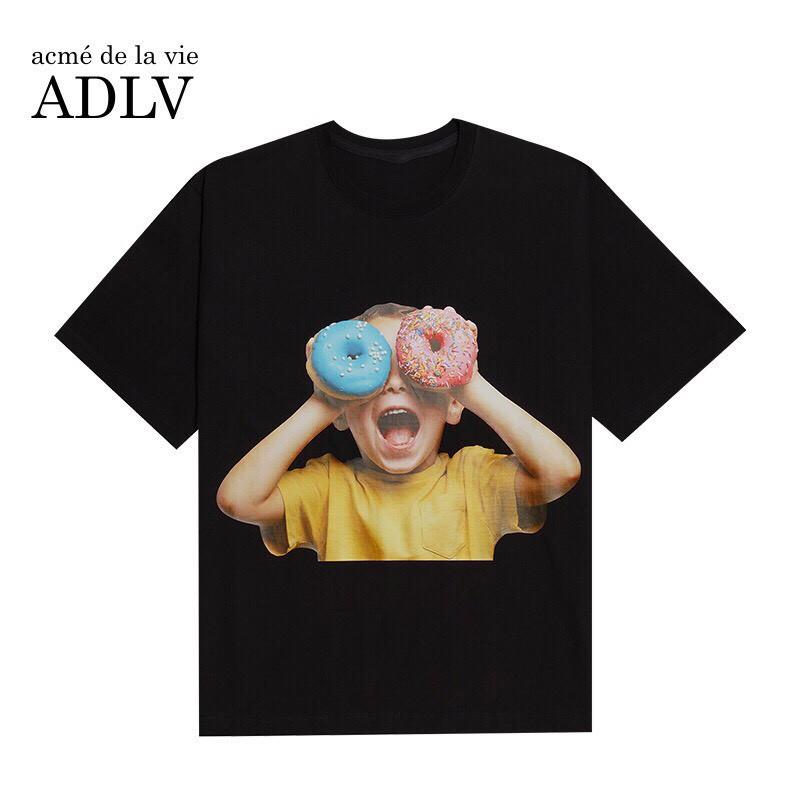 Áo thun nữ Acme de la vie BLACK DONUTS 5-áo thun nữ dáng rộng tay lỡ đẹp chất hè