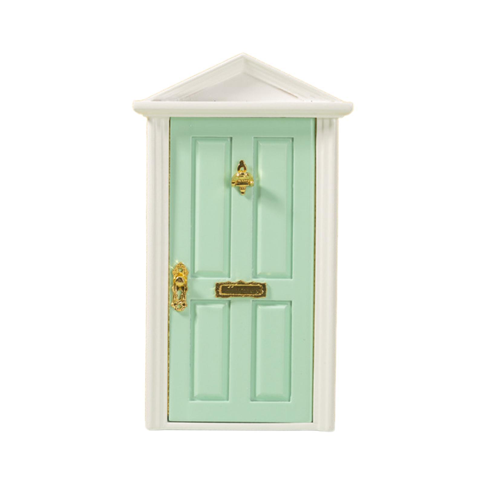 Mini Miniature Door 1/12 Girls Boys for Life Scene Decor Educational Model