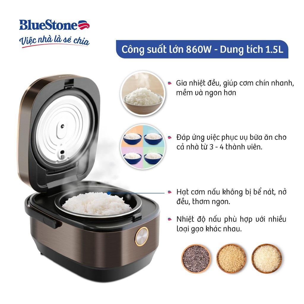 Nồi Cơm Điện Tử Bluestone 5949, Lòng Nồi Niêu 1.5Lit-860w, Hàng Chính Hãng