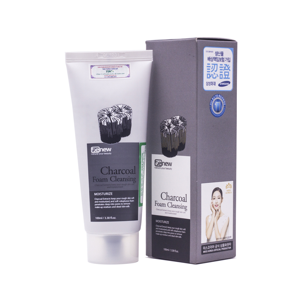 Combo Sữa rửa mặt cho da dầu Benew Charcoal Than hoạt tính (100ml) + Tặng Ngay Dụng Cụ Rửa và Massage Mặt Silicon Mềm Dẻo Hàn Quốc Suri Facial Cleansing Fad – Hàng chính hãng