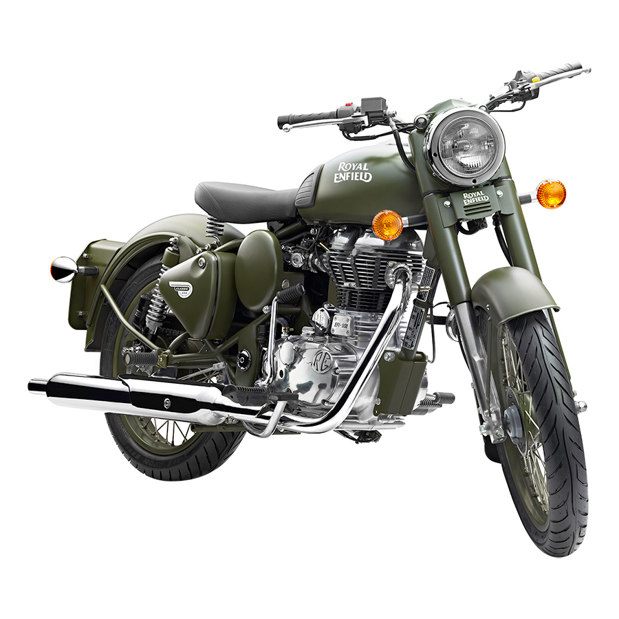 Xe Motor Royal Enfield Classic 500 EFI - Xanh quân đội