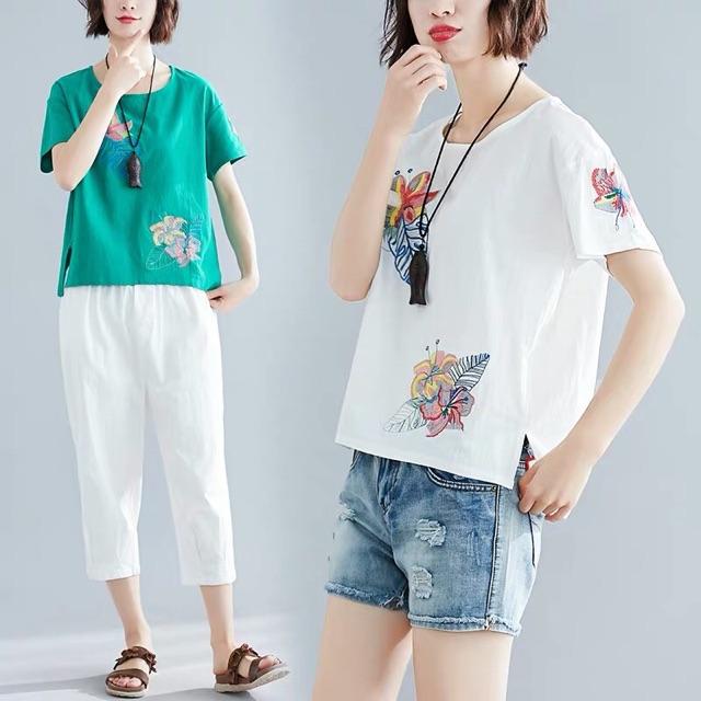 Áo đũi mát và mềm thêu hoa