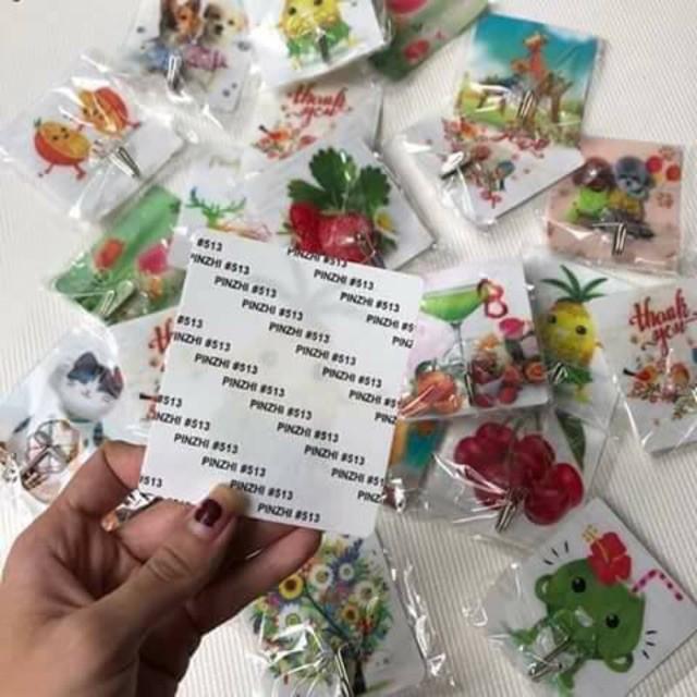 2 Móc dán tường hình 3D siêu chịu lực