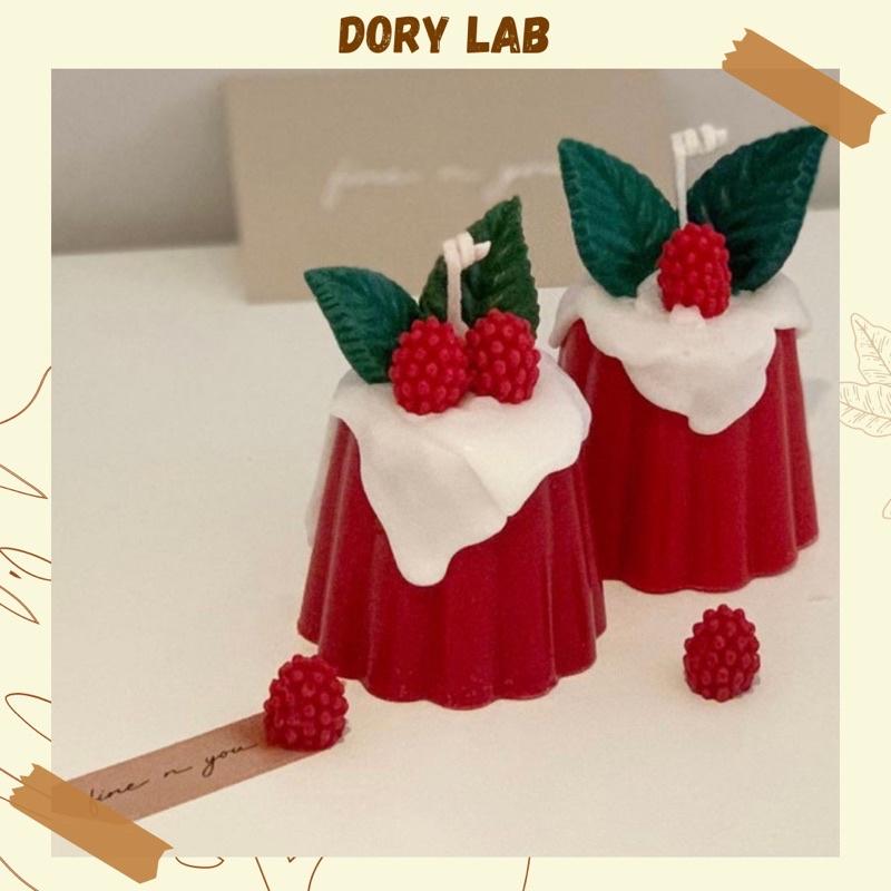 Nến Thơm Bánh Pudding Dâu Rừng, Nến Hàn Quốc - Dory Lab