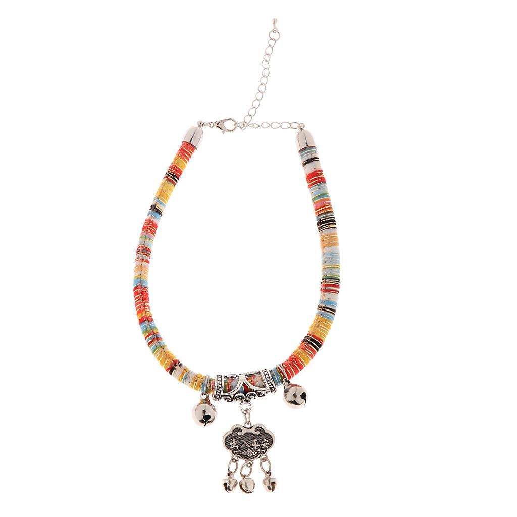Ethnic Style Handmade Pet Cat Dog Collar with Long Life Lock Collar