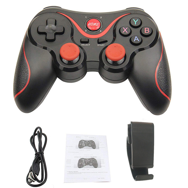 Tay cầm chơi game Bluetooth  cho Android, Window Terios X3 + Giá đỡ Điện Thoại