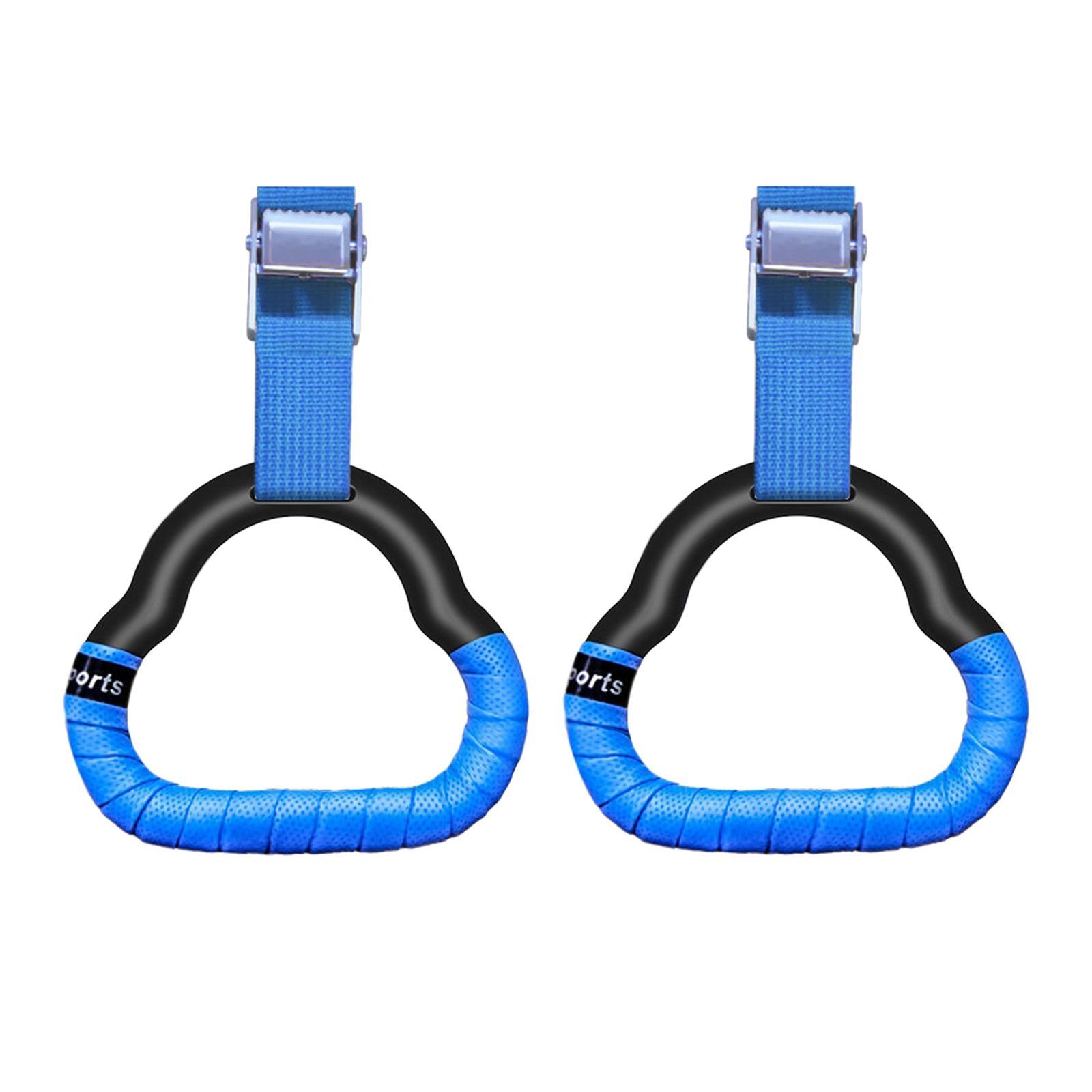 Gymnastics Rings Gym Bar Attachment Non Slip Handle Exercise Rings Training Rings for Home Gym Full Body Fitness Workout Equipment