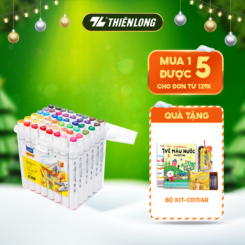 Bút dạ màu - bút marker 48 màu Thiên Long Colokit ART MARKER AM-C006-KM