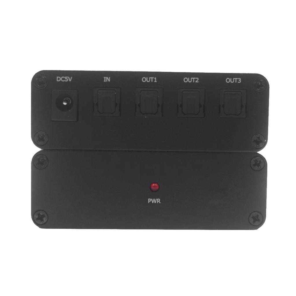 3 Port 3x1 SPDIF/Toslink Digital Optical Audio Switch/Switcher support LPCM 2.0 DTS Dolby-AC3