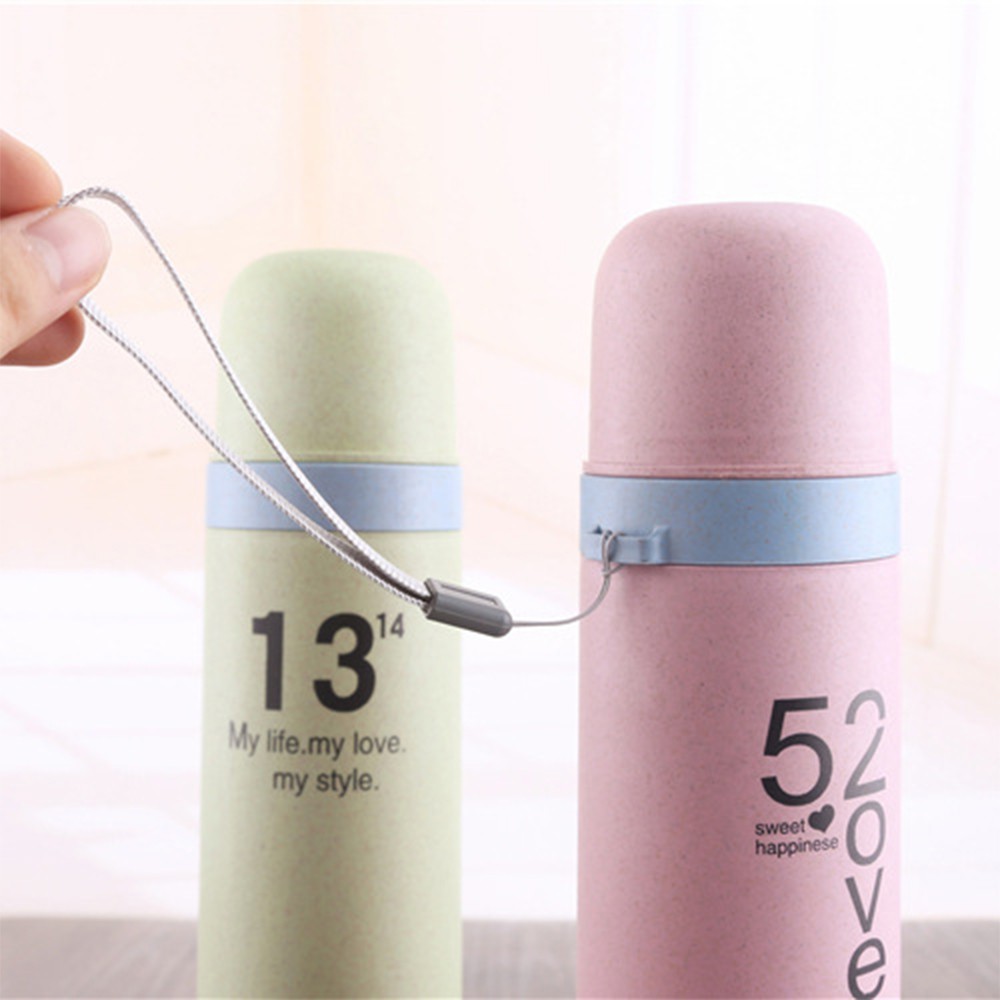 Bình Giữ Nhiệt Vỏ Lúa Mạch Lõi Inox Không Gỉ