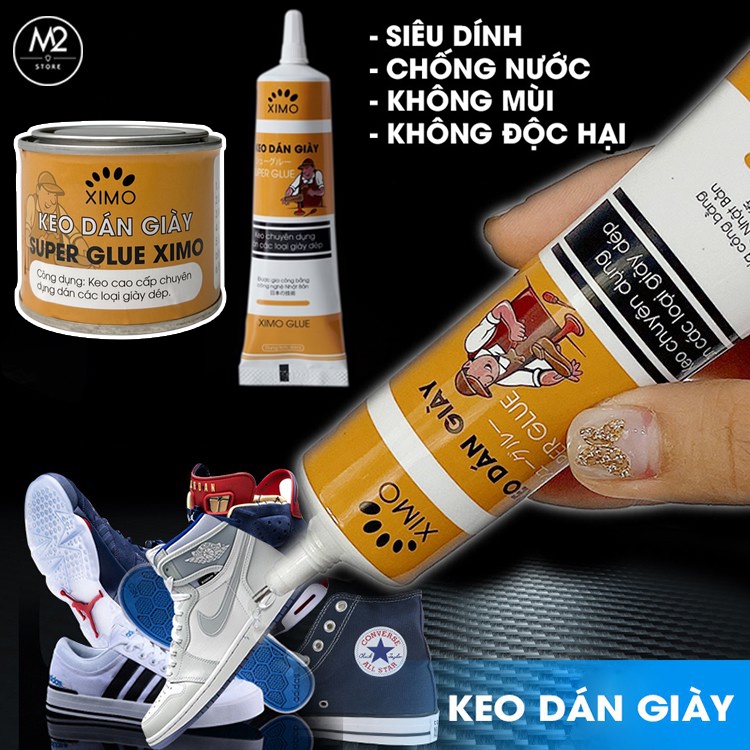 Keo Dán Giày Ximo Super Glue Trong Suốt Không Mùi Dính Siêu Chắc, Không Tổn Thương Da CLEANTOP