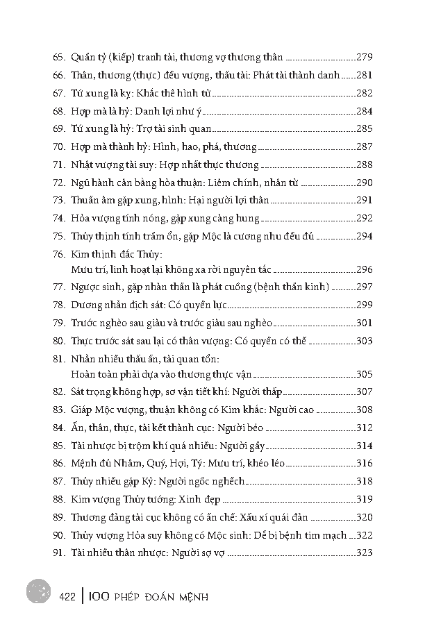 Sách - 100 Phép Đoán Mệnh