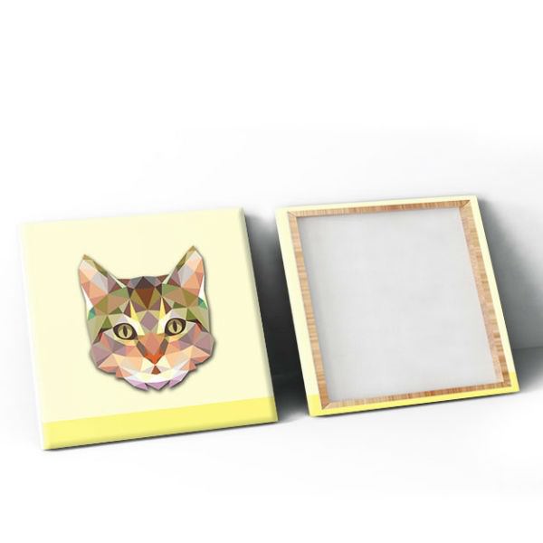 Bộ 2 Tranh Ép Gỗ MDF Treo Tường Động Vật "Cat And Dog" W109
