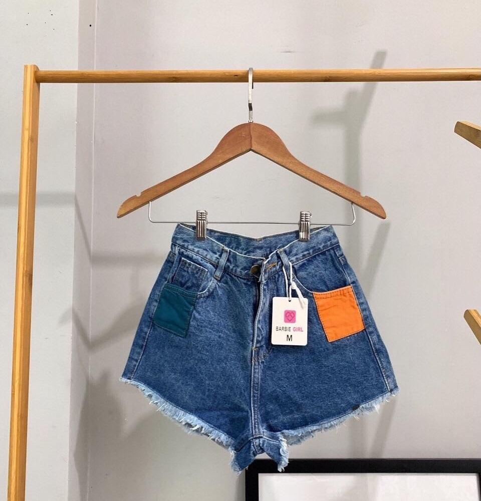 Quần short nữ lưng cao Julido S10 chất jean, một màu, ba kích thước thời trang trẻ trung