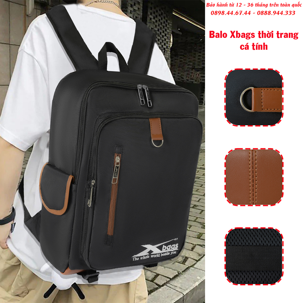 Ba lô học sinh trung học, balo đựng laptop 14 inch thời trang XBAGS Xb 3101