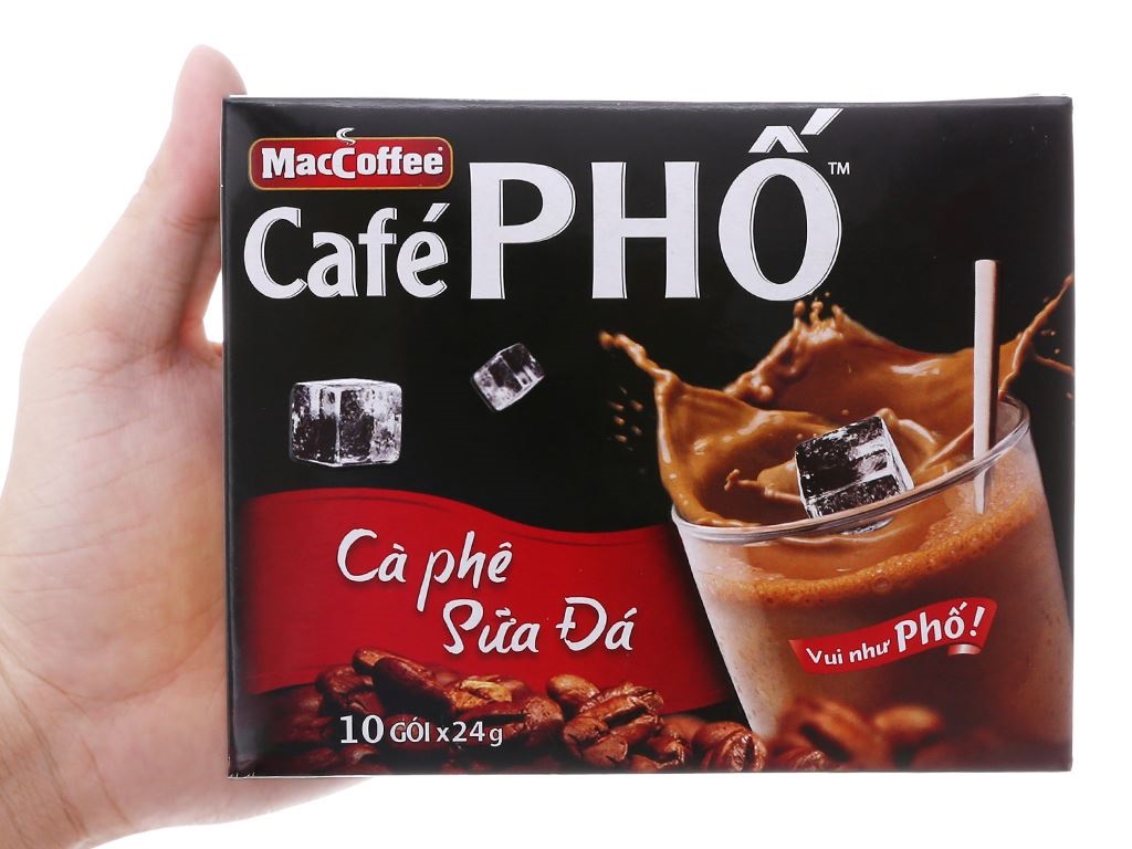 Café Phố MacCoffee đen đá - sữa đá ( hộp 10 gói )