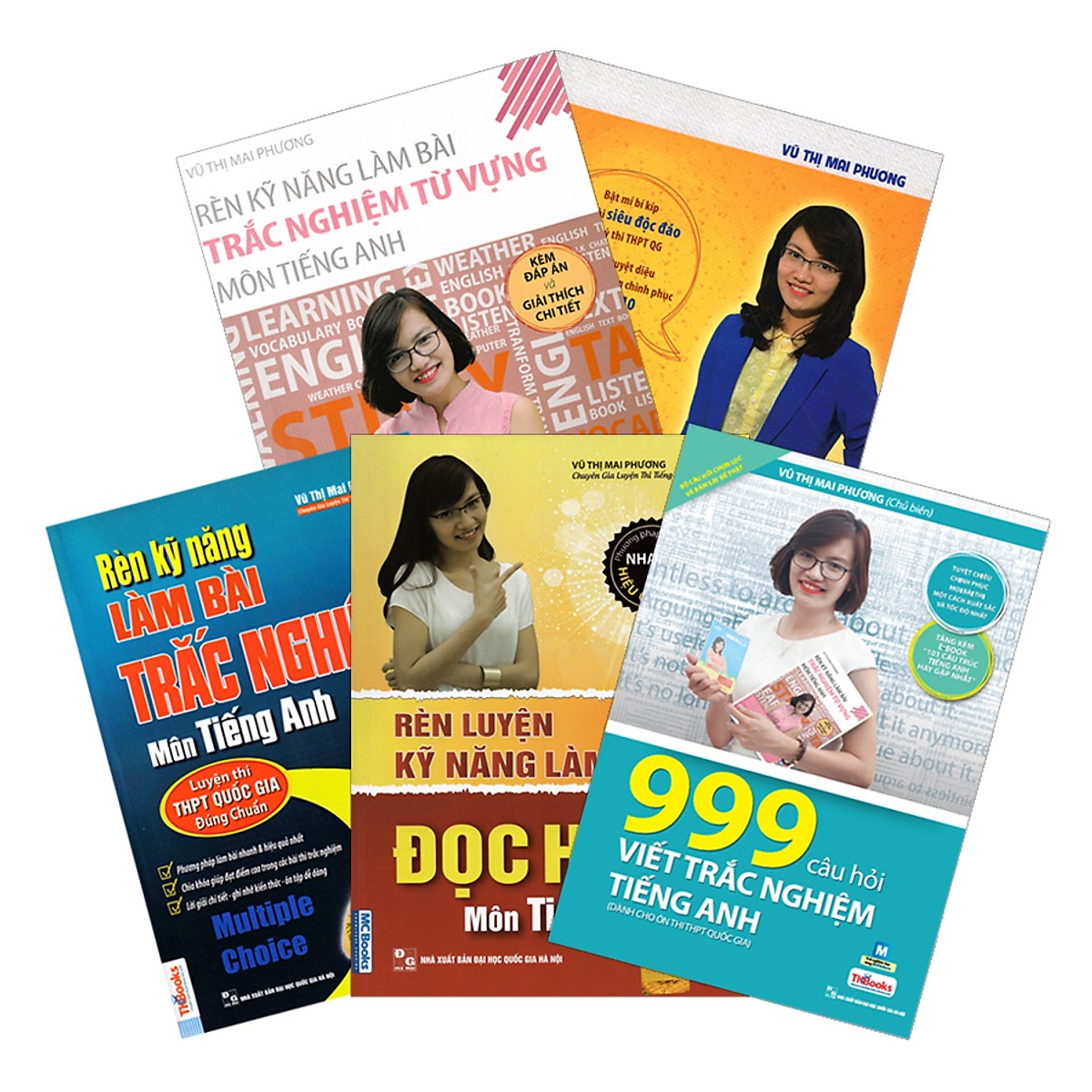 Combo Trọn Bộ 5 Cuốn Sách Tiếng Anh Cô Mai Phương